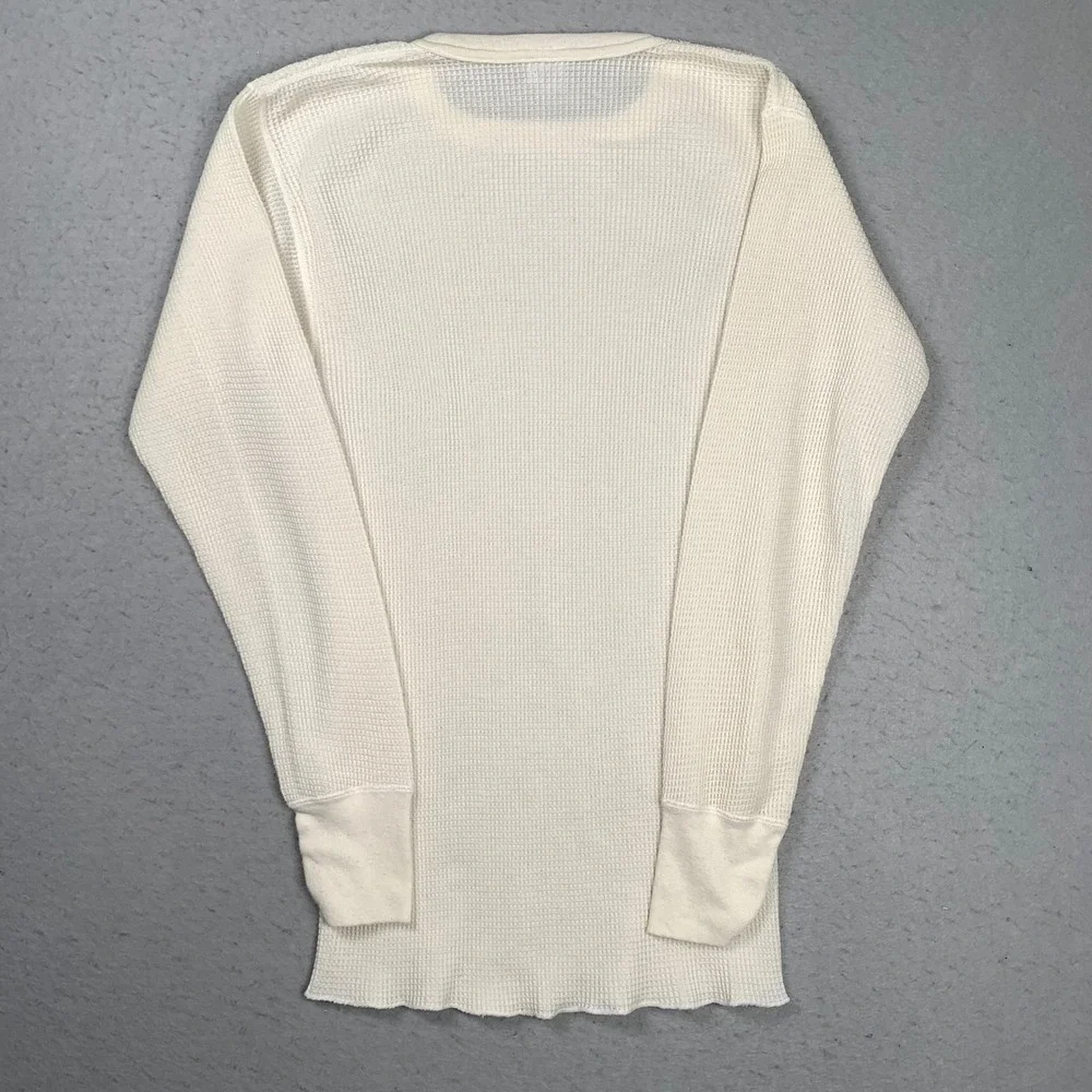 Vintage J.E. Morgan Thermal Shirt Mens XL Waffle Knit Long Sleeve Made in USA